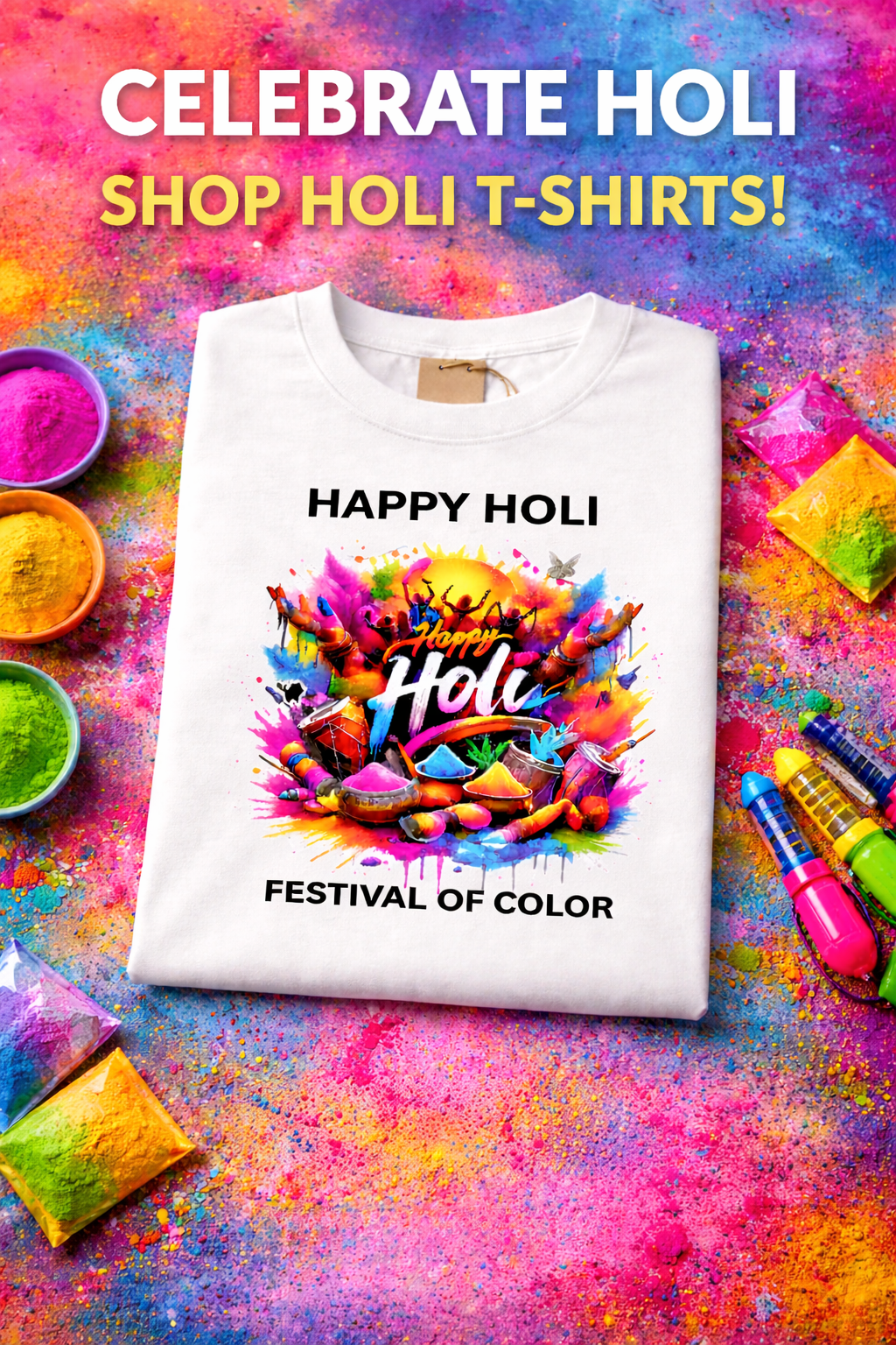 Holi Special Crew T-Shirt